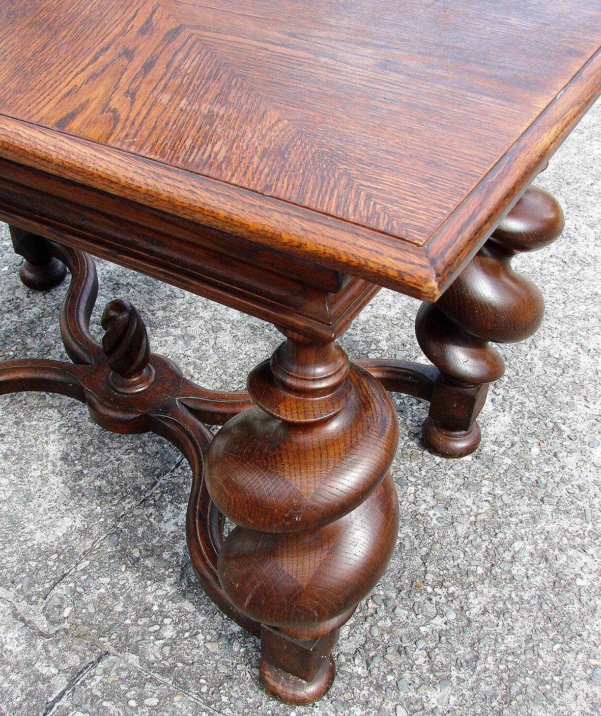 Oak table, 1950s