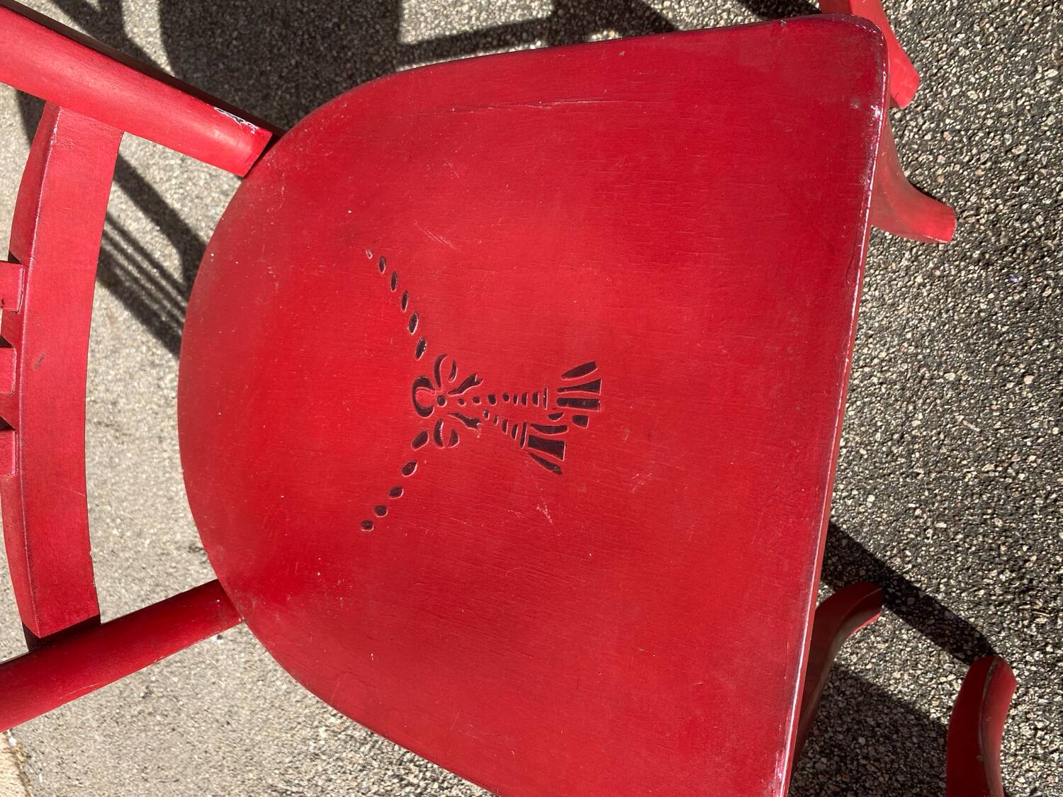 Set of 4 painted luterma bistro chairs