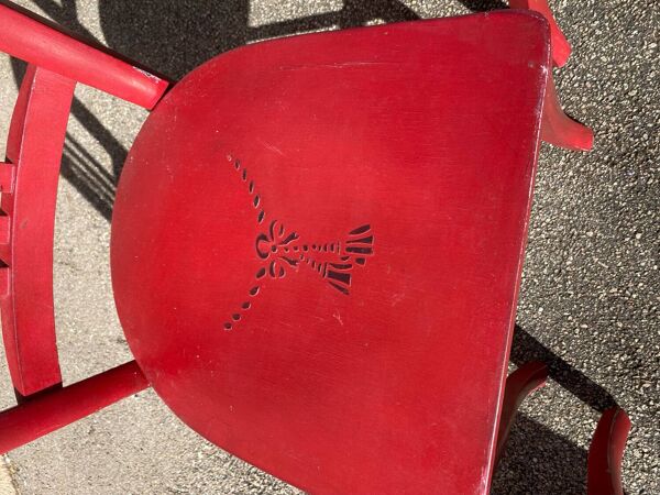Set de 4 chaises bistrot luterma peintes