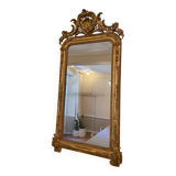 Old mercury mirror with pediment