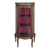 Napoleon III display cabinet with curved glass