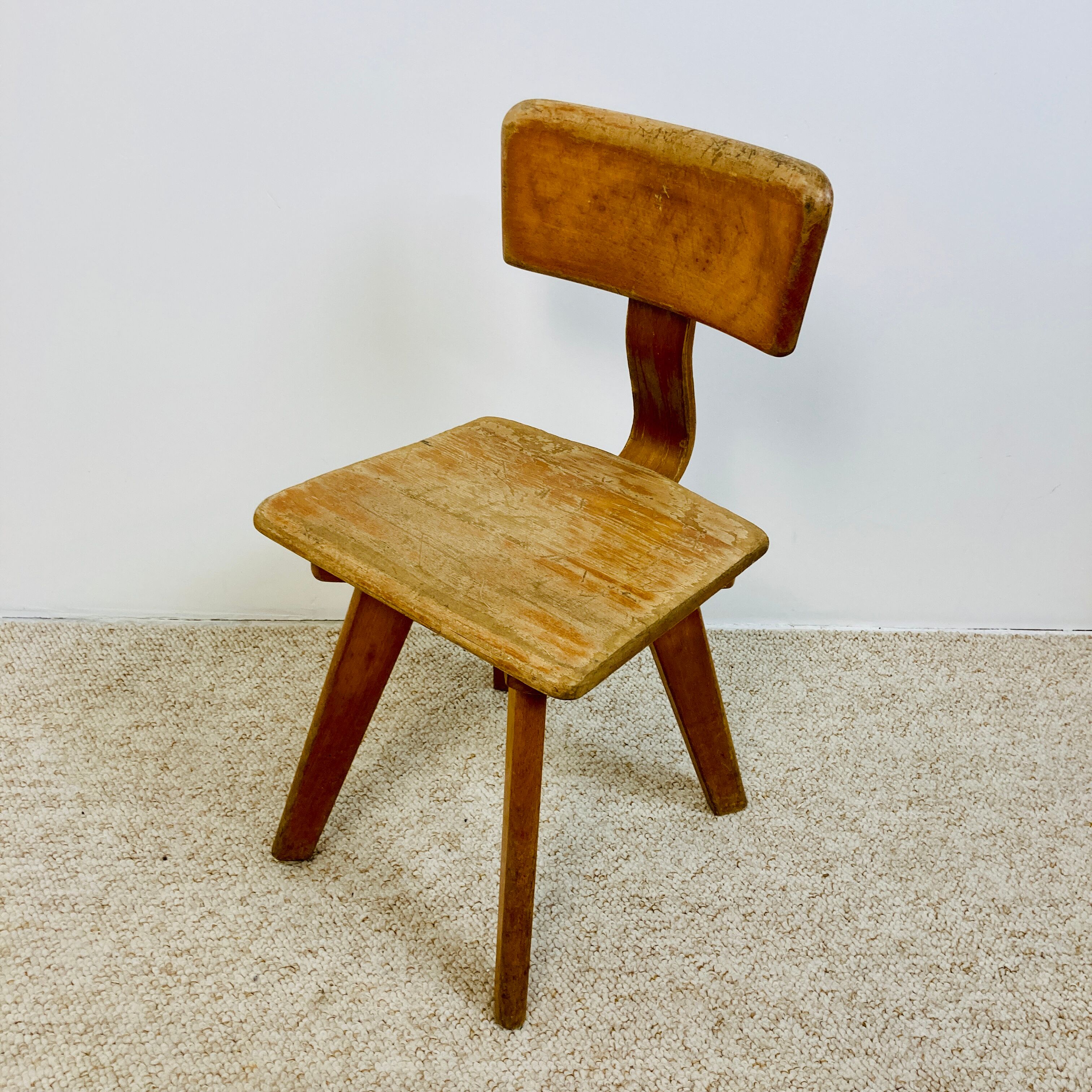 Children's chair, wooden, 70s