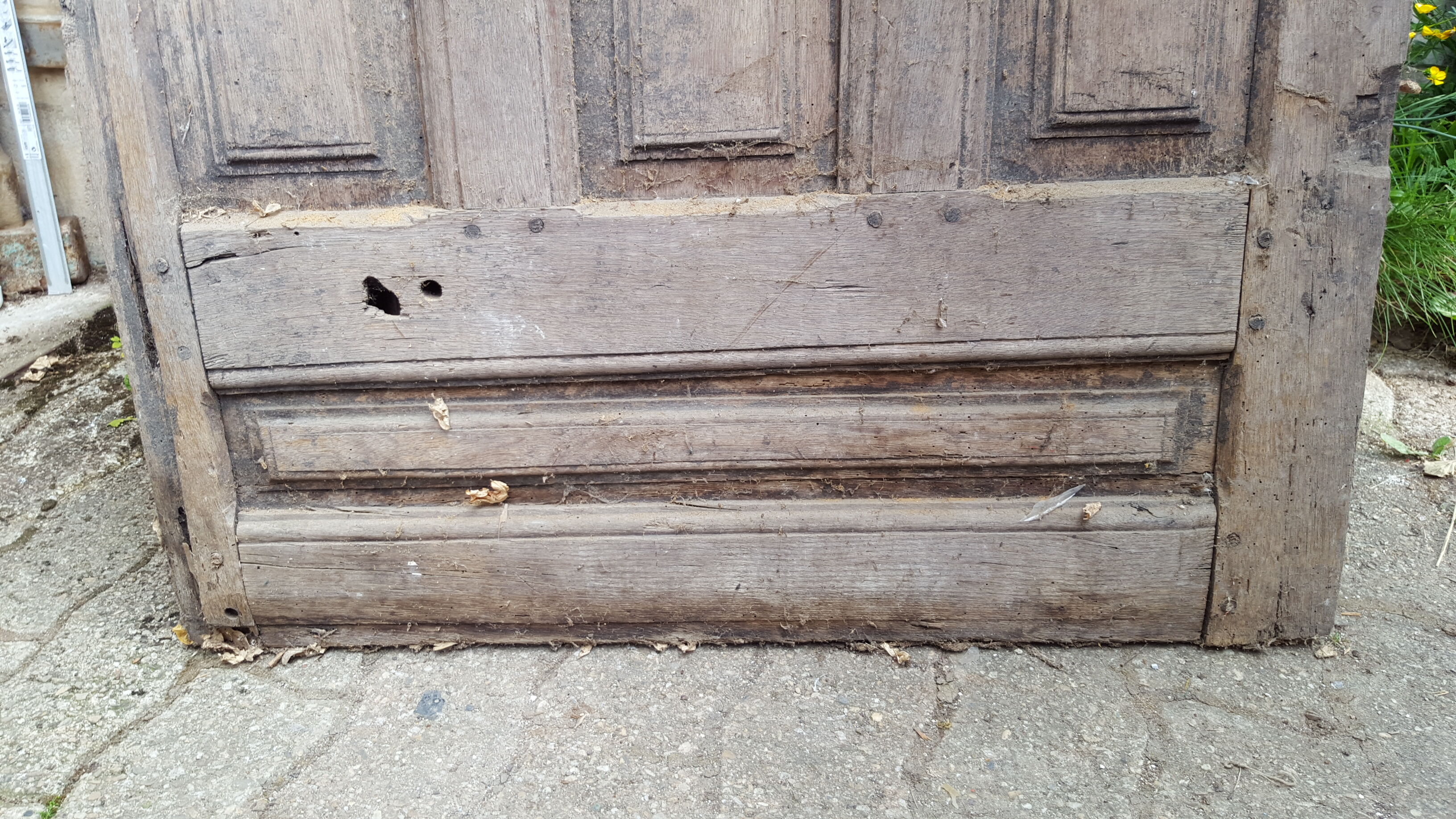 Antique door XVIII mouldings