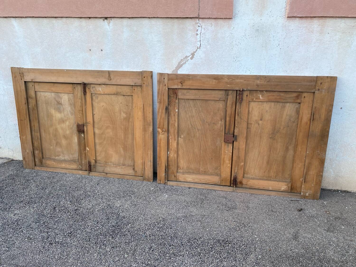 Pine cupboard duo