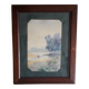 Ancient painting depicting a landscape