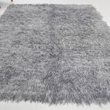 8x10 wool handmade gray kilim rug 253x300cm