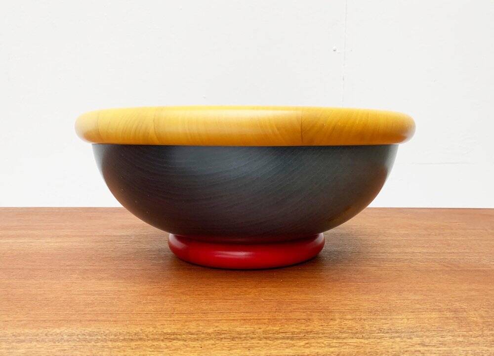 Postmodern Italian Wooden Bowl by Pietro Manzoni
