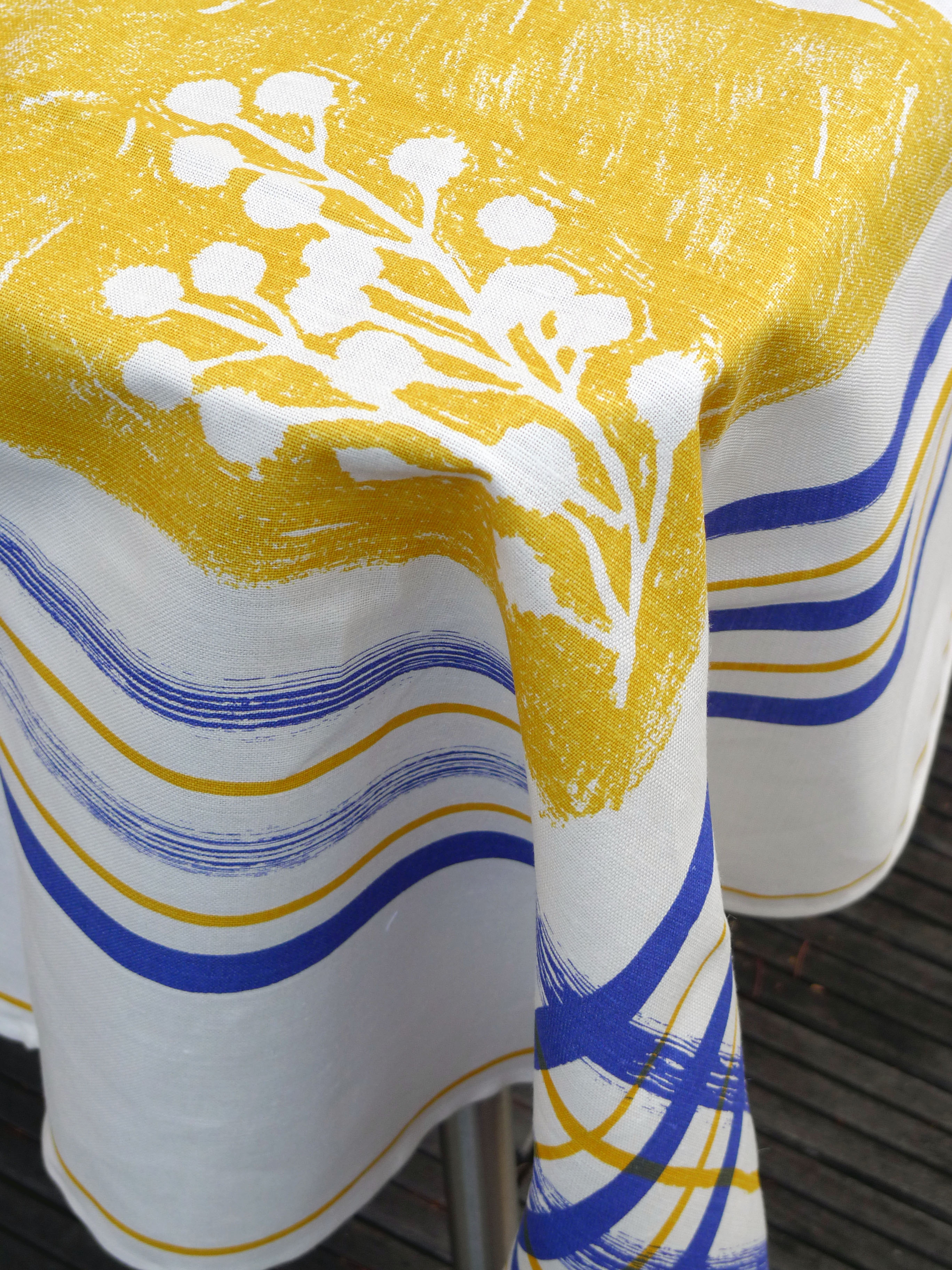 Linen, cotton tablecloth, design Robert the Hero