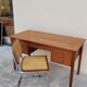Danish Scandinavian desk in vintage teak 5 drawers, 1950s