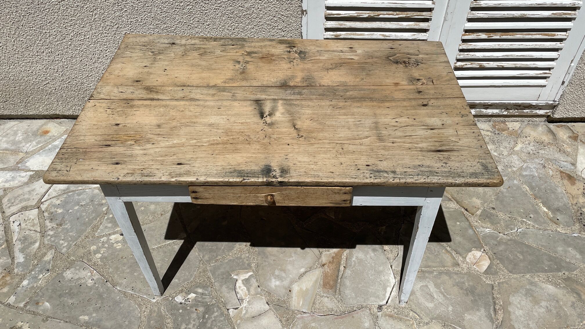 Vintage farm table orme top