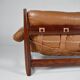 Mole sofa in leather by Sergio Rodrigues. 1960s Made in Brazil