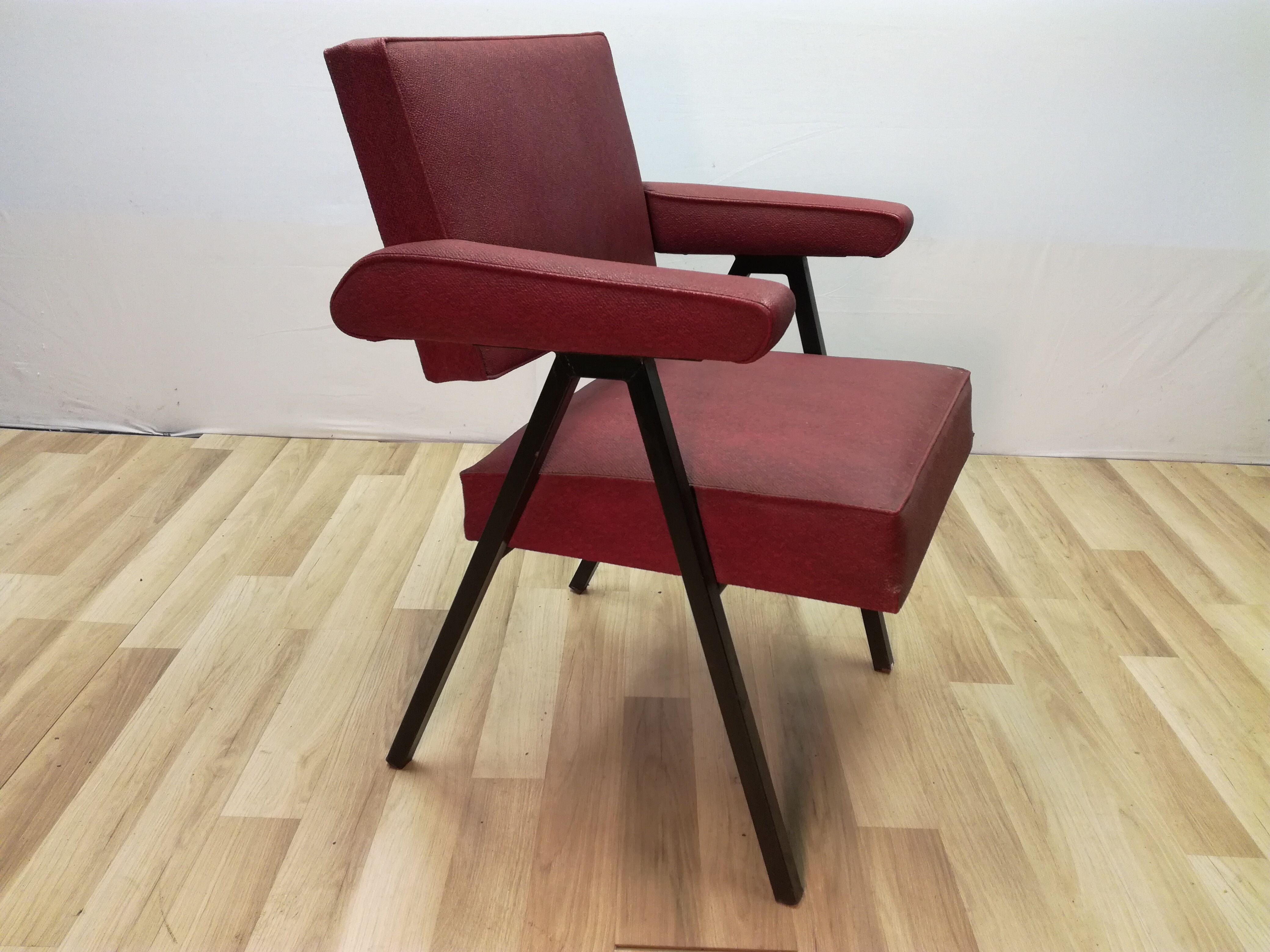 vintage Ronéo industrial design office chair