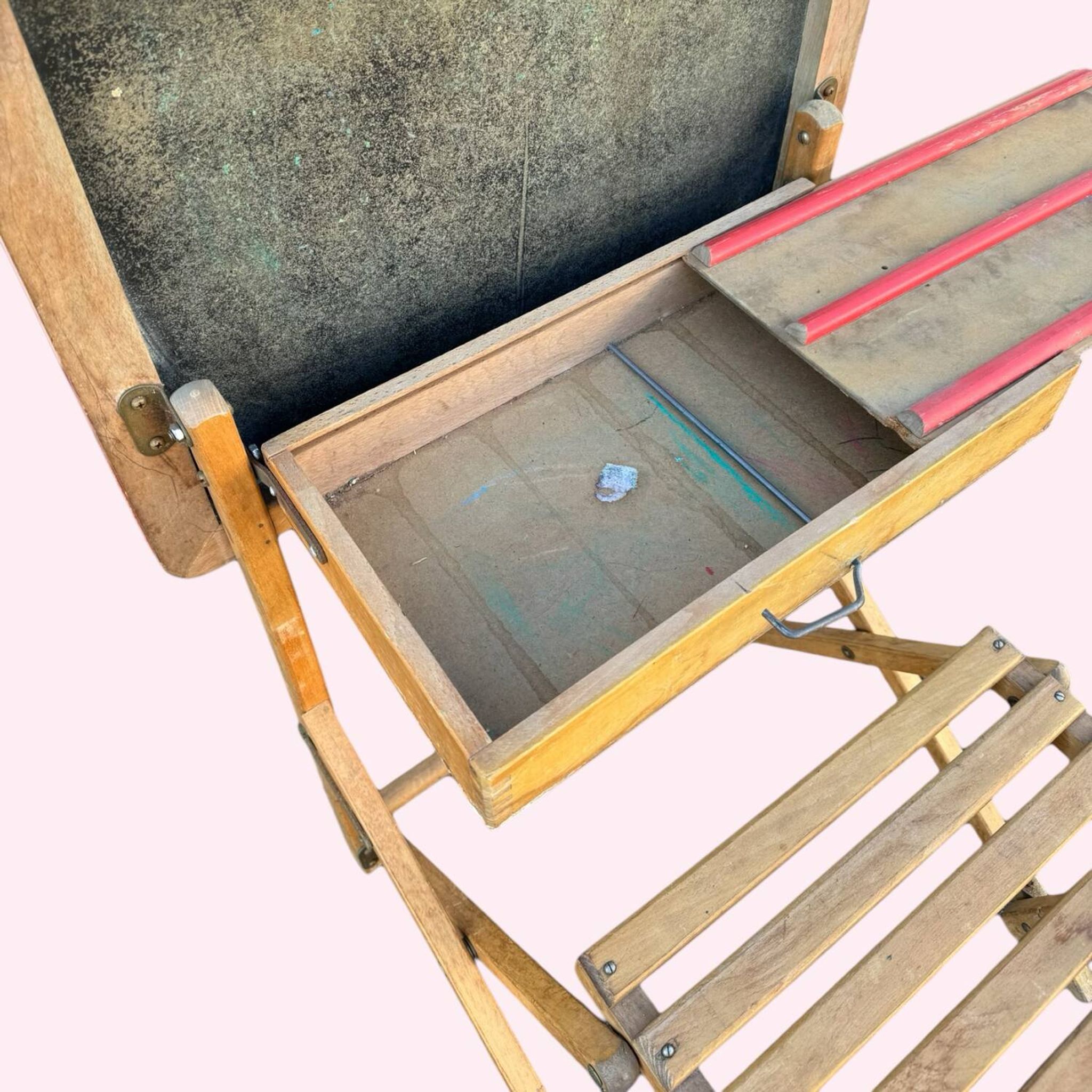 Bureau d’écolier pliable Plideal, années 1960