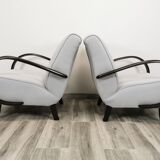 Restored armchairs by Jindrich Halabala