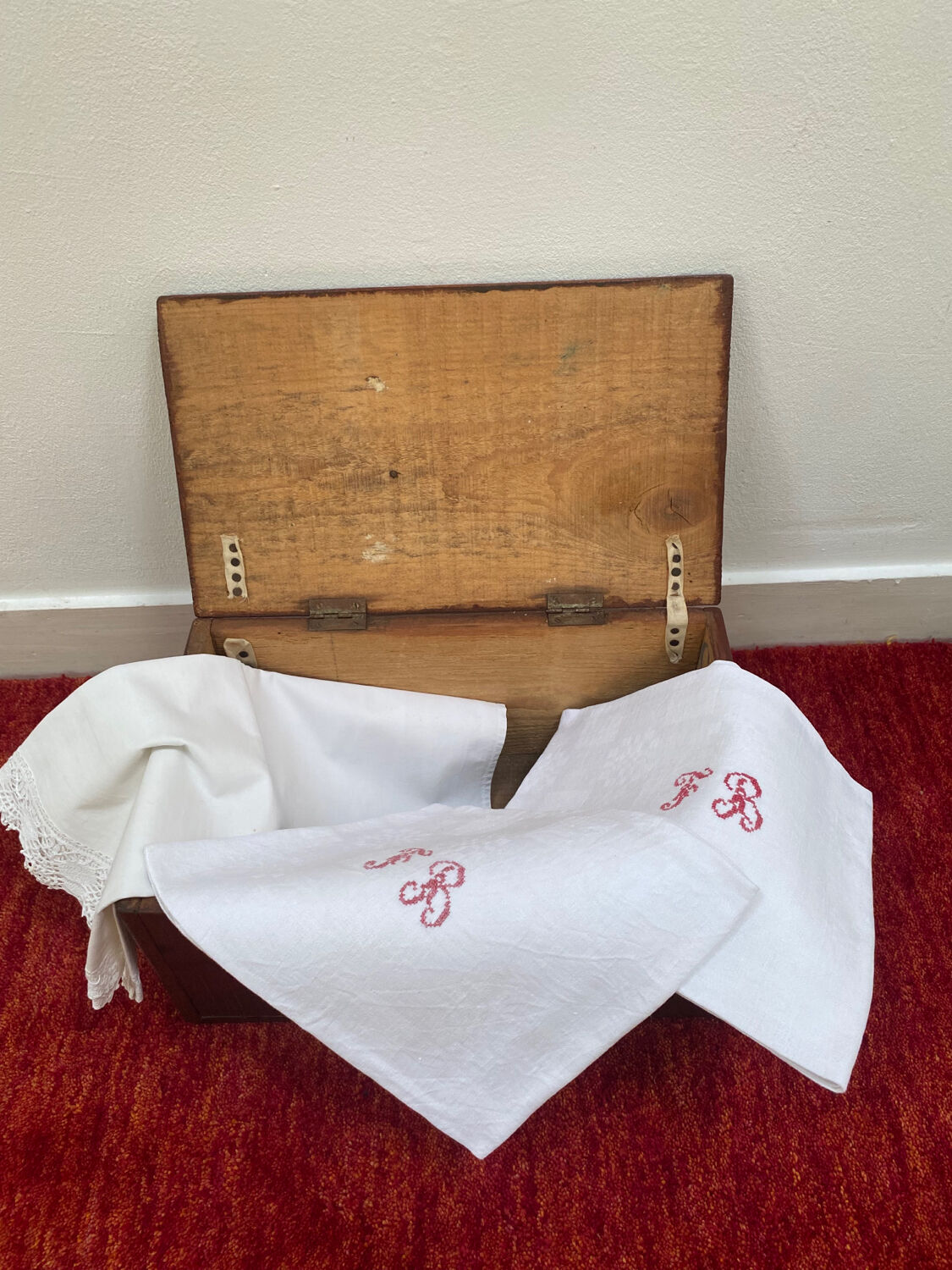 Large wooden box / crate from the 50s