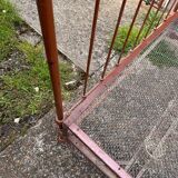 Metal bed with box spring