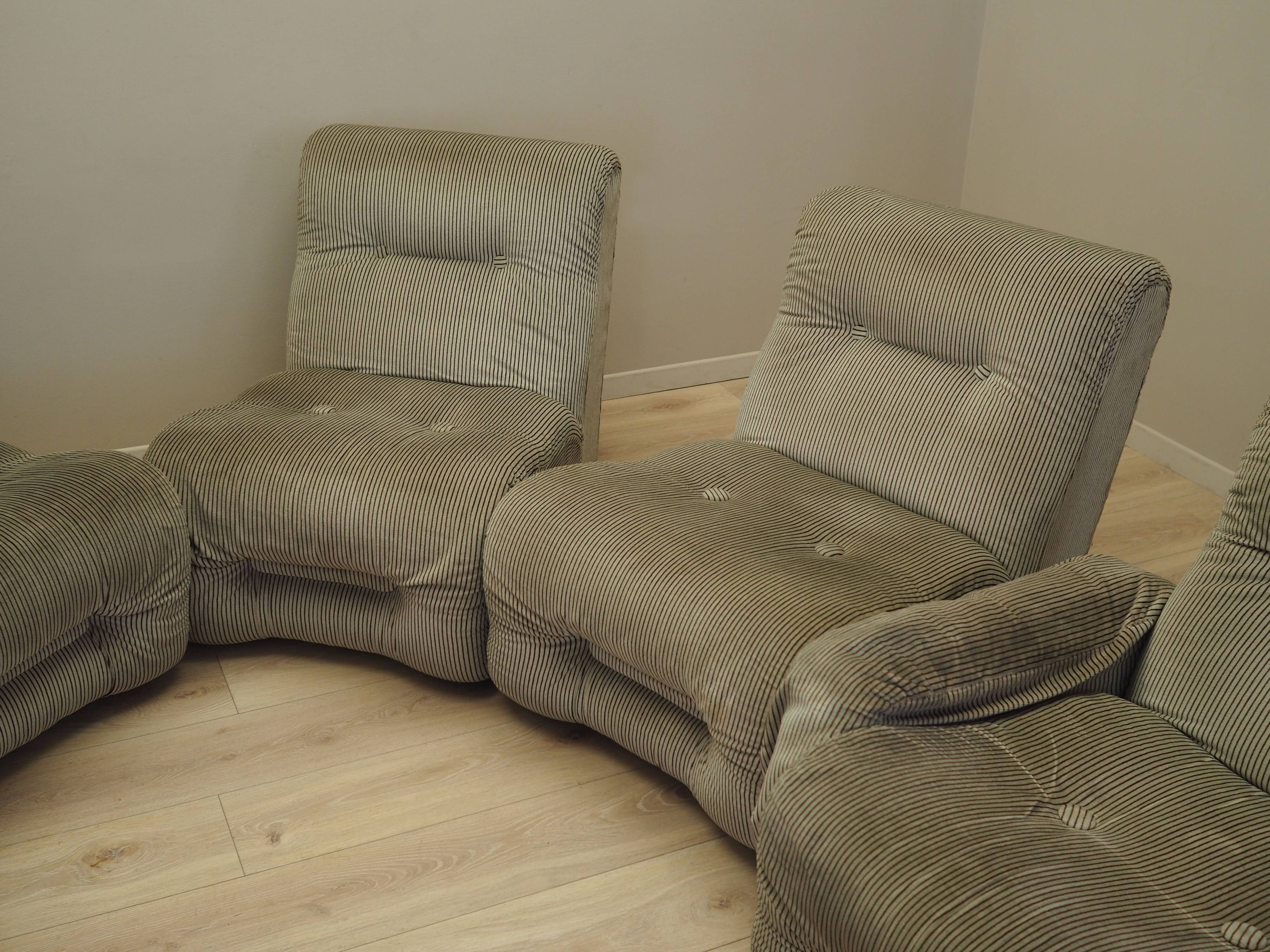 Modular sofa, Italian design, 1960s, production: Italy