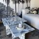 Square trundles 100% Arabescato marble