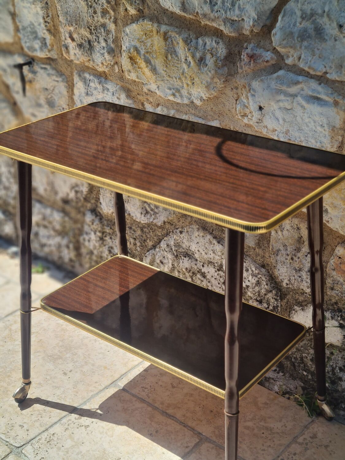 Vintage serving trolley from the 70s