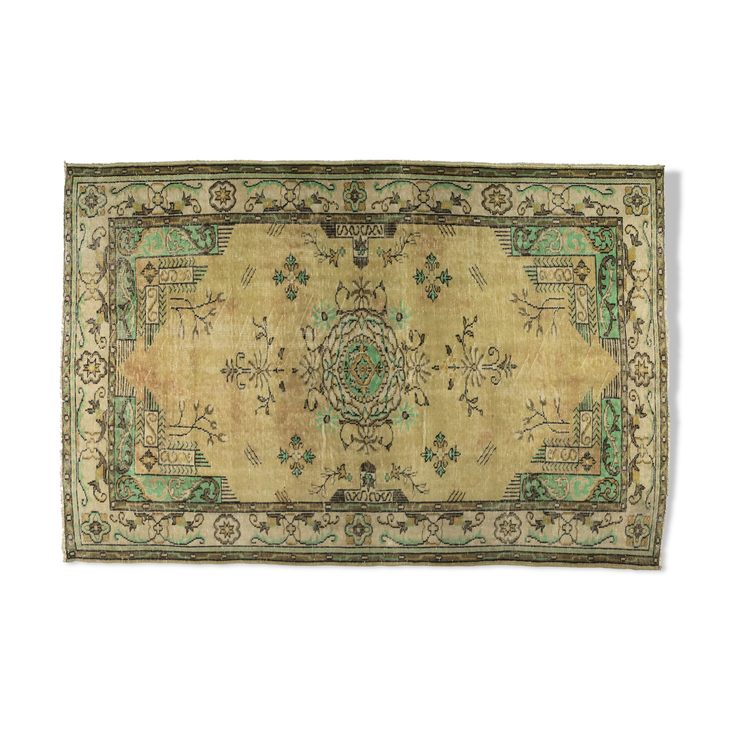 Tapis vintage anatolien fait à la main 294 cm x 192 cm