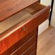 Vintage Scandinavian high chest of drawers in teak "Rigmor"