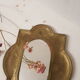 Candlestick mirror made of solid brass