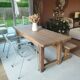 Solid oak farm table