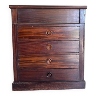 Mahogany veneered dressing table chest of drawers
