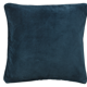 Coussin en velours 50x50cm couleur bleu mineral