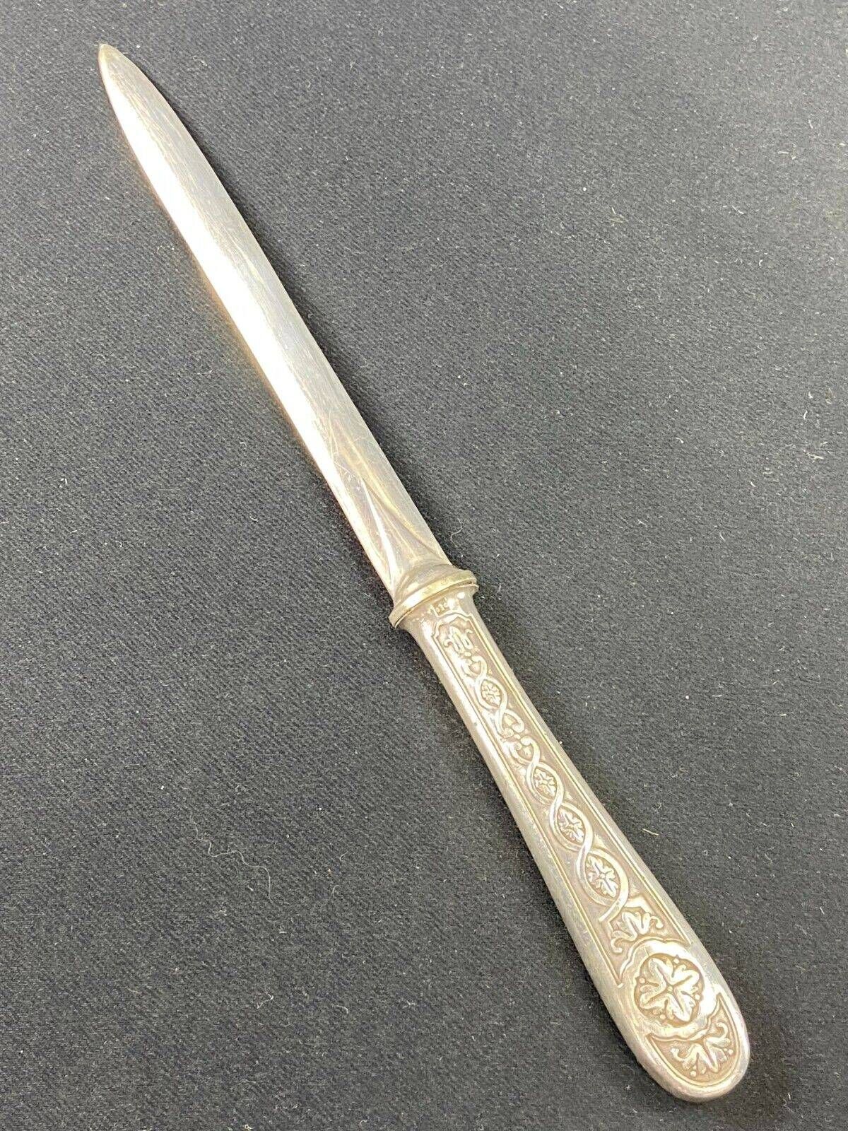 Louis XIV style silver metal letter opener