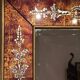 Miroir art deco verre eglomisé