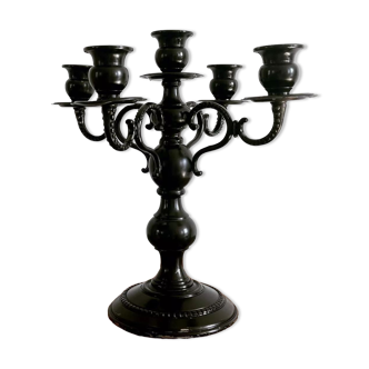 Pewter candlestick
