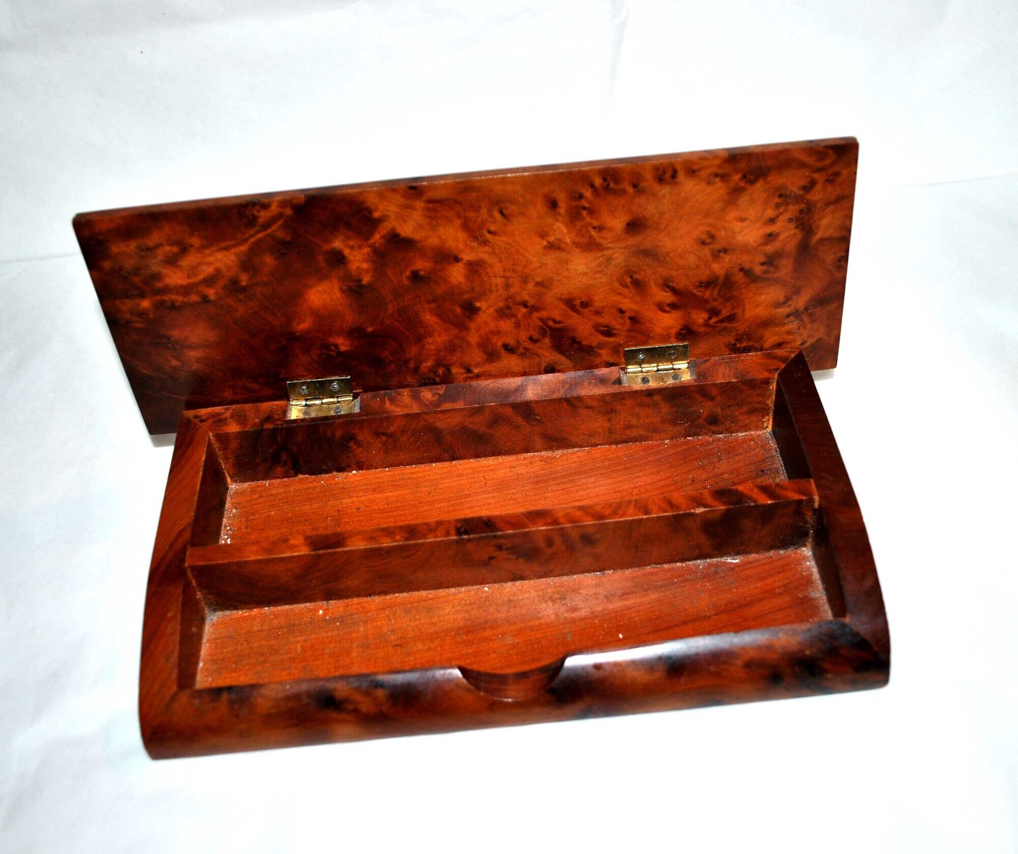Wooden magnifying glass pen tray - Fountain pen pens in tuya