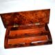 Wooden magnifying glass pen tray - Fountain pen pens in tuya