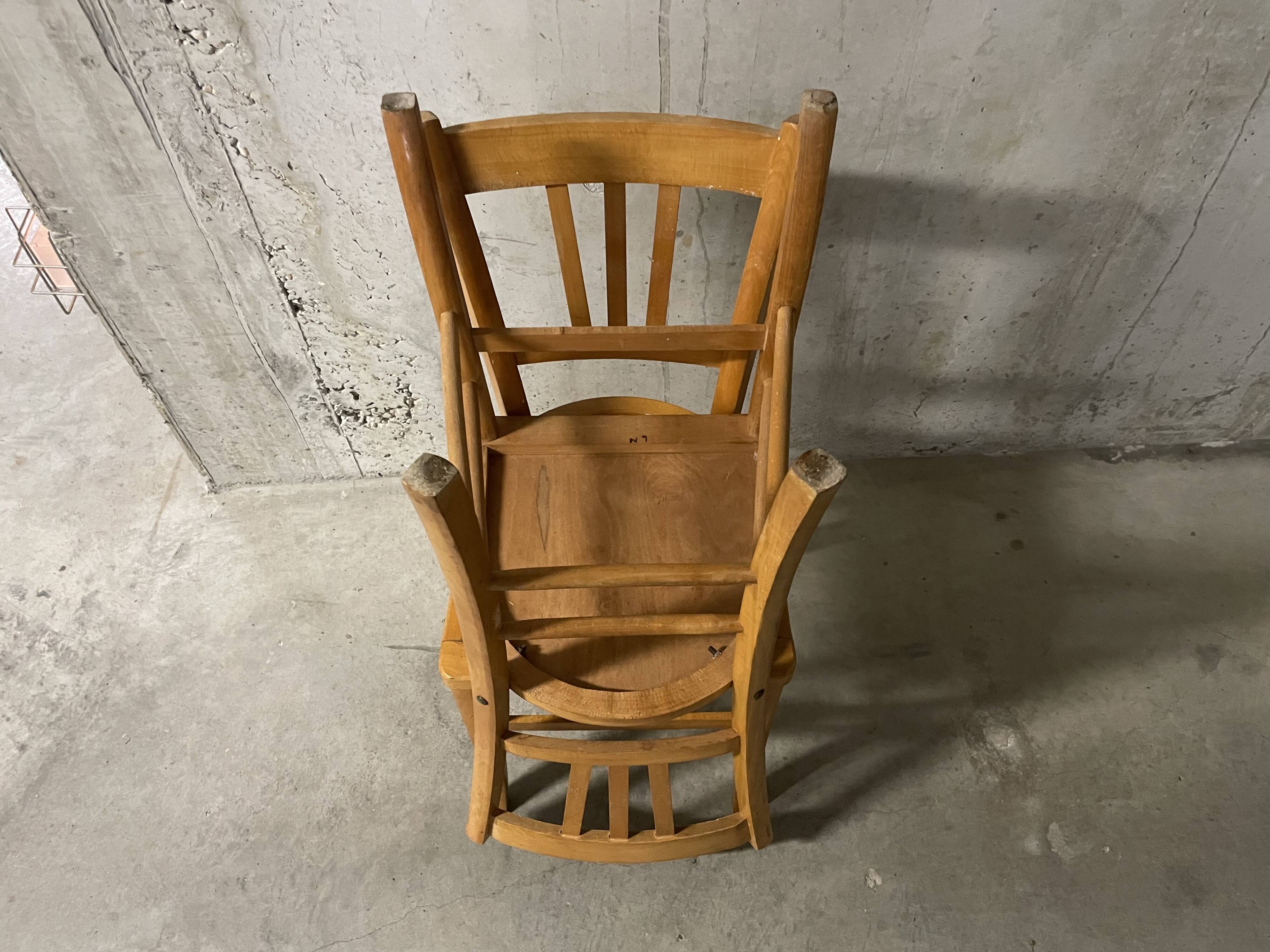 Pair of 1960s bistro chairs