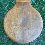 Old brutalist chair deco mountain solid wood vintage