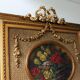 Trumeau mirror with oval decoration and Louis XVI style pediment