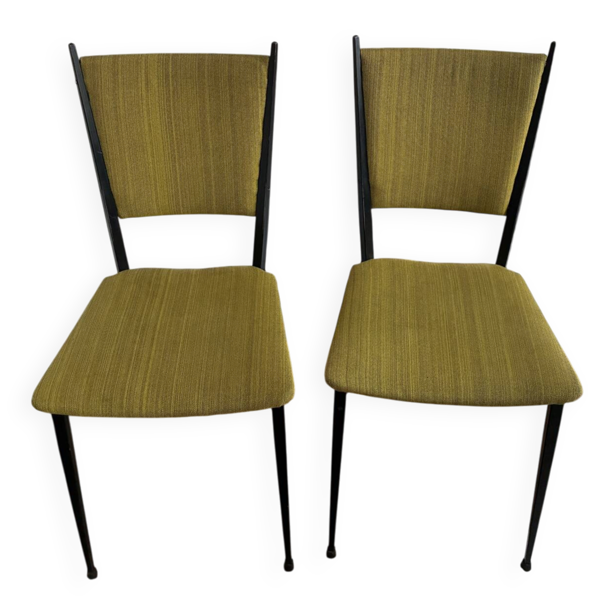 2 metal chairs