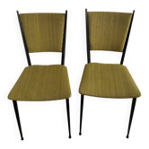 2 chaises en metal
