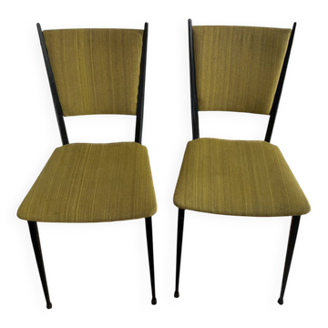 2 chaises en metal