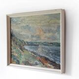 Danish impressionist oil painting, 1960s