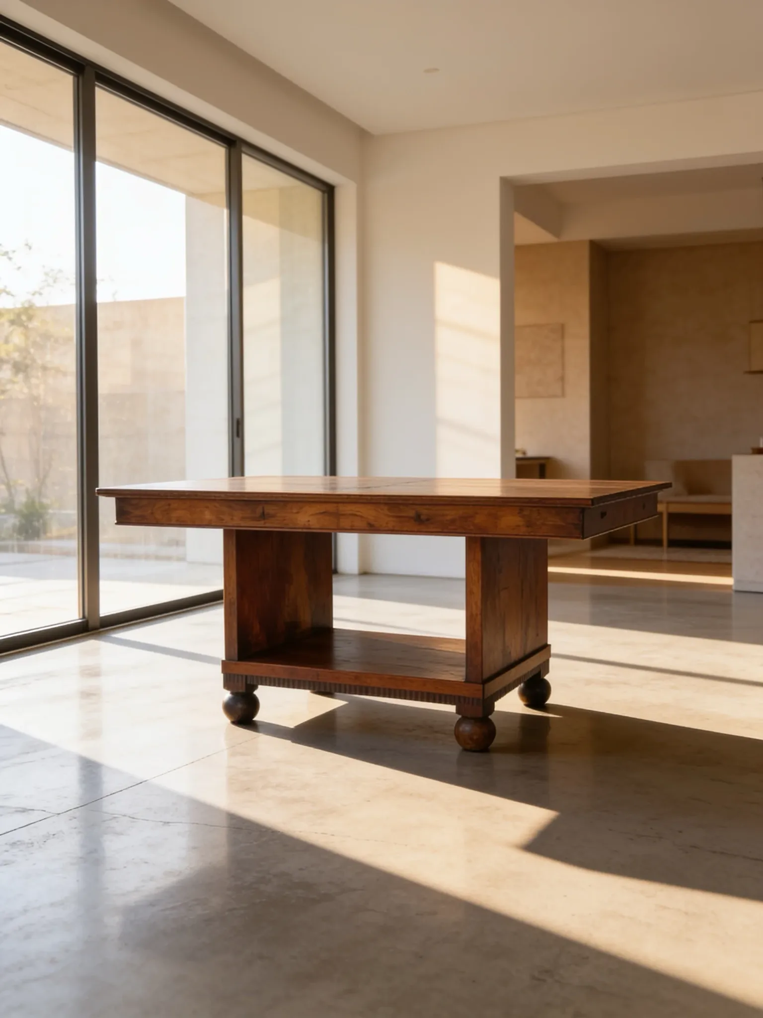 Art Deco dining table, from Italy around the 1930s.