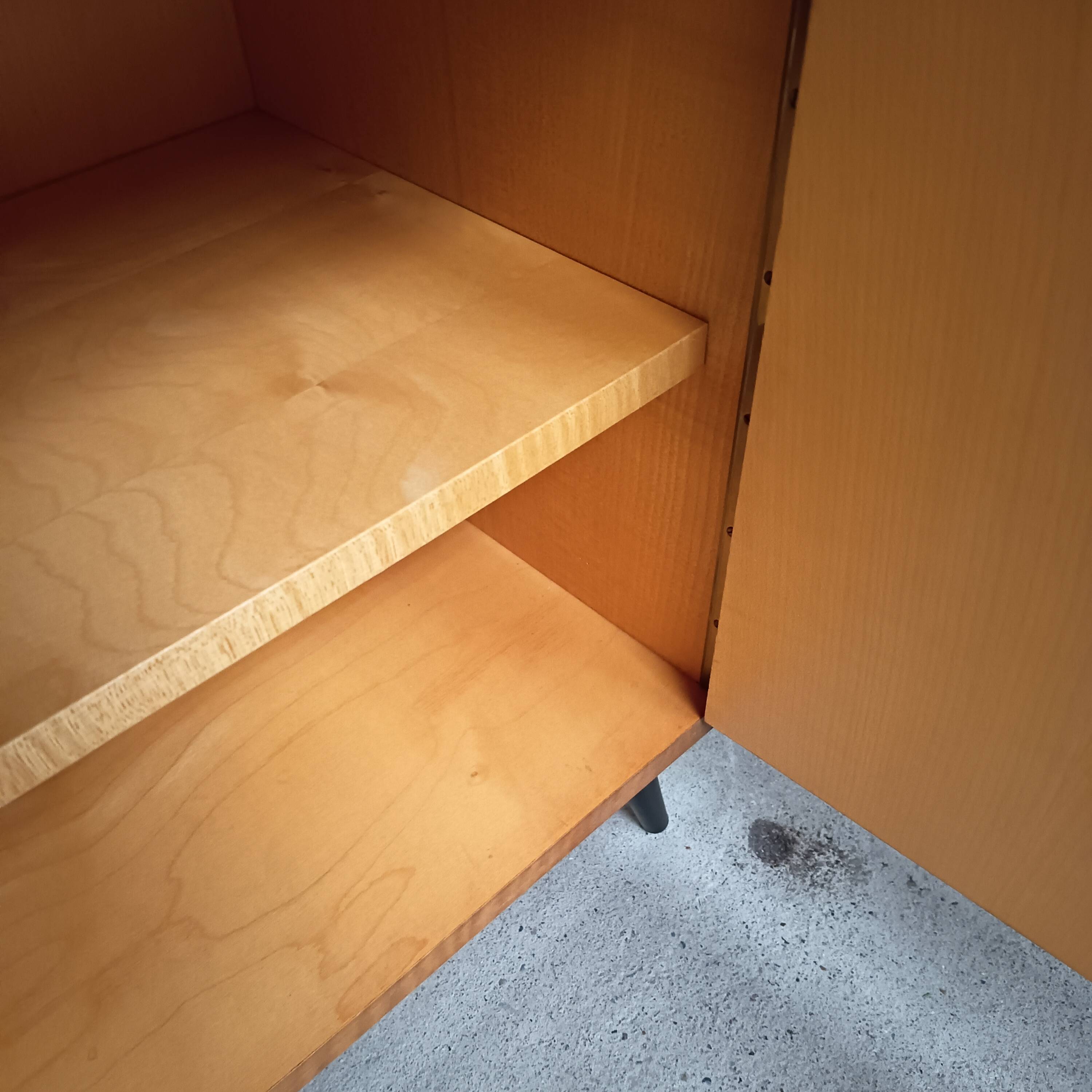 Semi-open, two-door cabinet, 1960