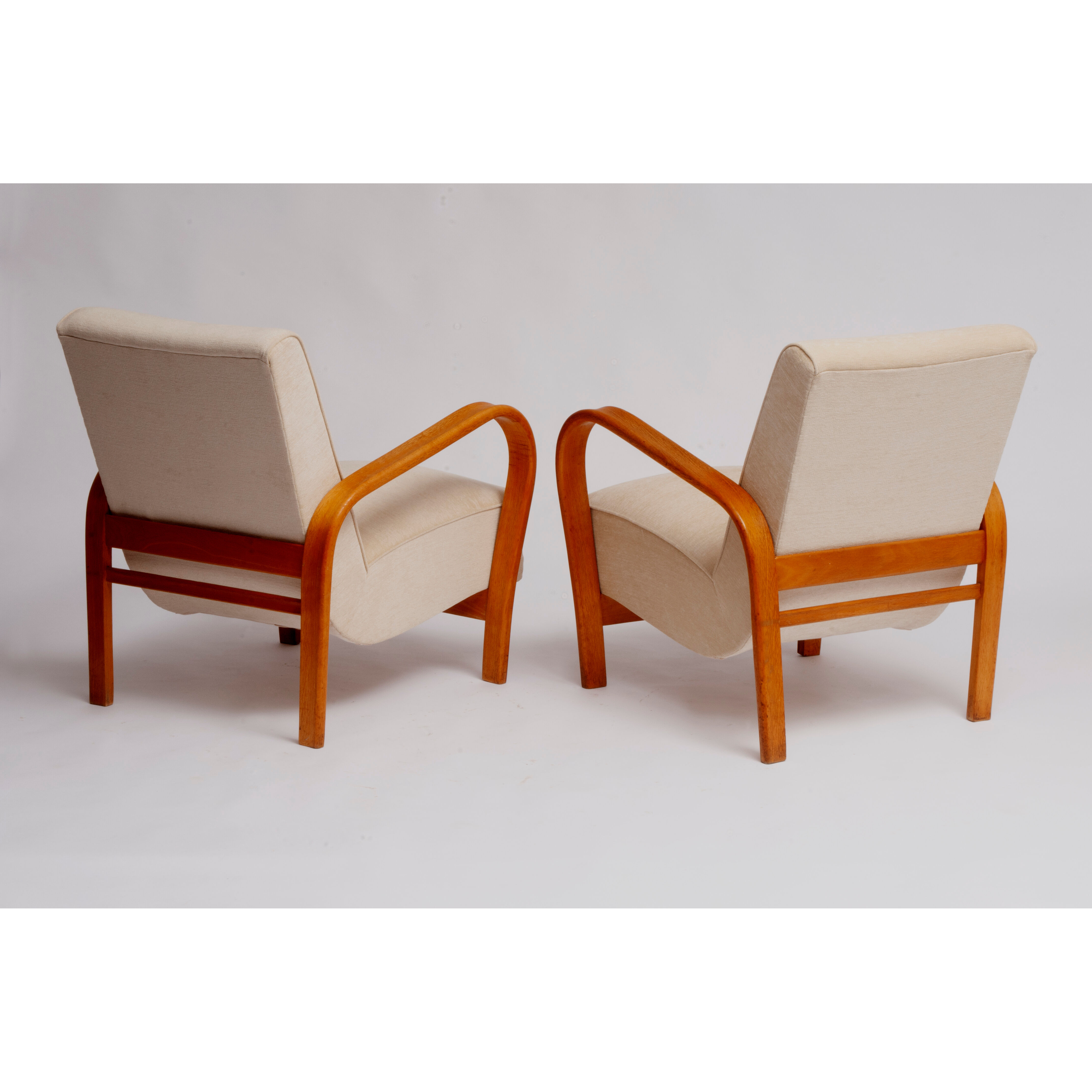 Pair of armchairs Halabala HF11