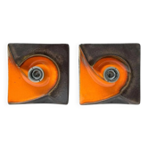 Pair of Midcentury Wall Lamp or Ceiling Flush Mount PAN, Ceramic, Germany, 1970s