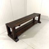 Large brutalist oak bench wall table 1900’s
