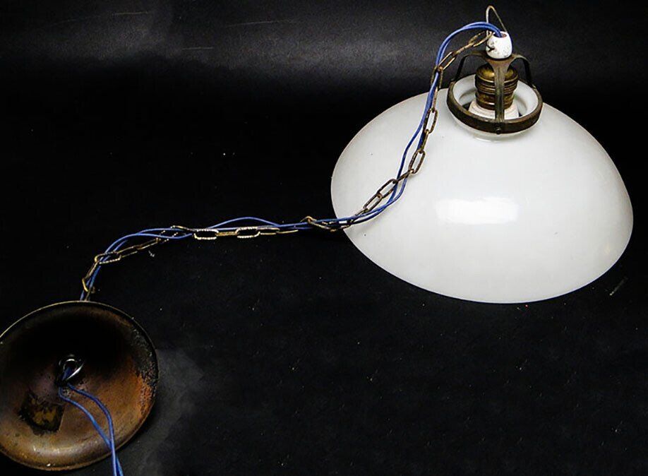 Art Deco pendant lamp, Poland, 1950s