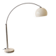 Arc floor lamp with marble base design