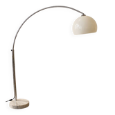 Arc floor lamp with marble base design