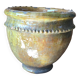 TAMEGROUTE POTTERY GLAZED CACHE POT